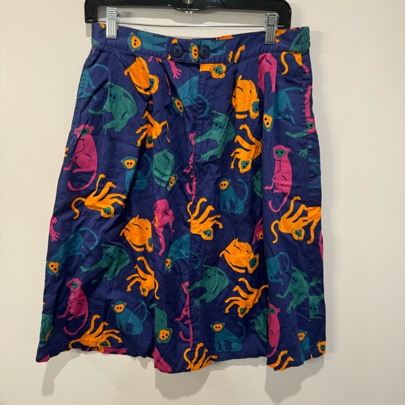 Modcloth Dresses & Skirts - Modcloth Monkey Print Aline Skirt large